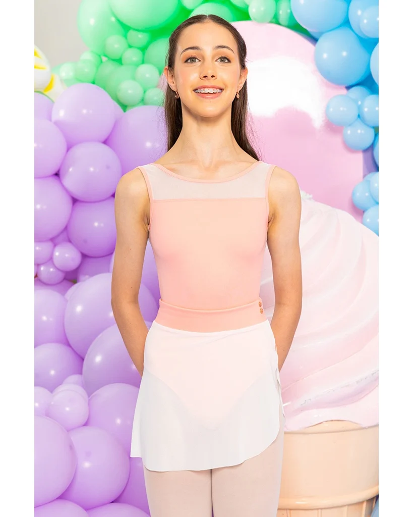 Claudia Dean World Odile Ice Cream Collection Rose Gold Clip Seamed Wrap Skirt  - Womens - Image 4