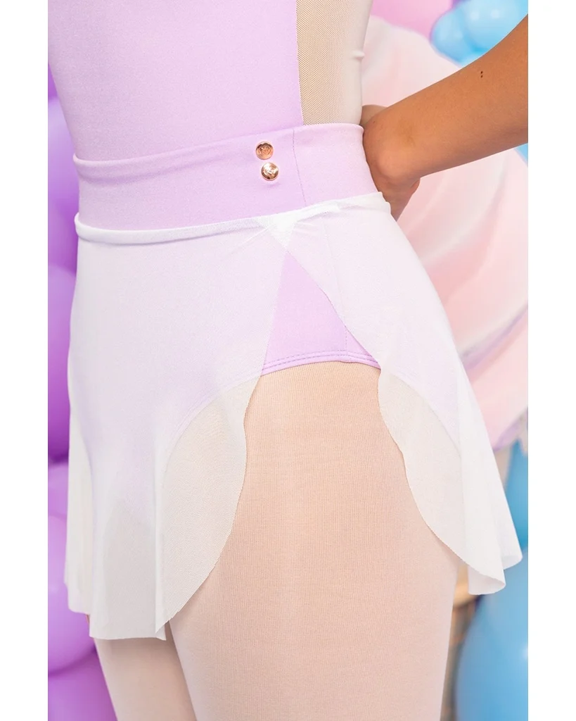 Claudia Dean World Odile Ice Cream Collection Rose Gold Clip Seamed Wrap Skirt  - Womens - Image 8