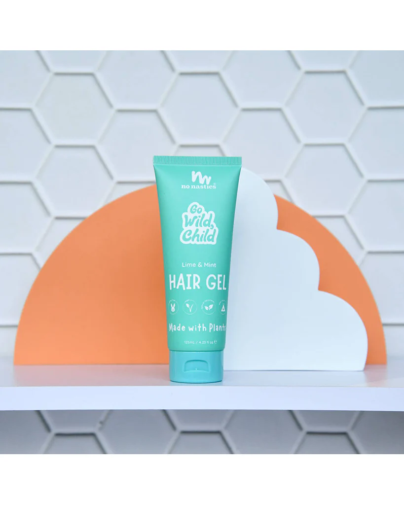 No Nasties Kids Natural Plant Based Hair Gel - Zesty Lime / Fresh Mint - Image 4