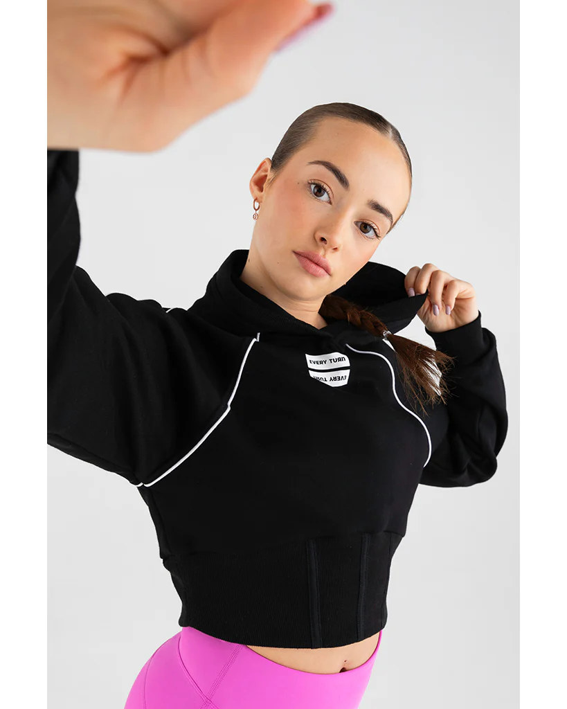 Every Squad Cropped Hoodie - Girls - Black - Image 3