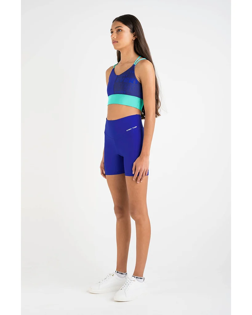 Every Turn Balanced Bodi Workout Short - Girls - Cobalt Blue - Image 4