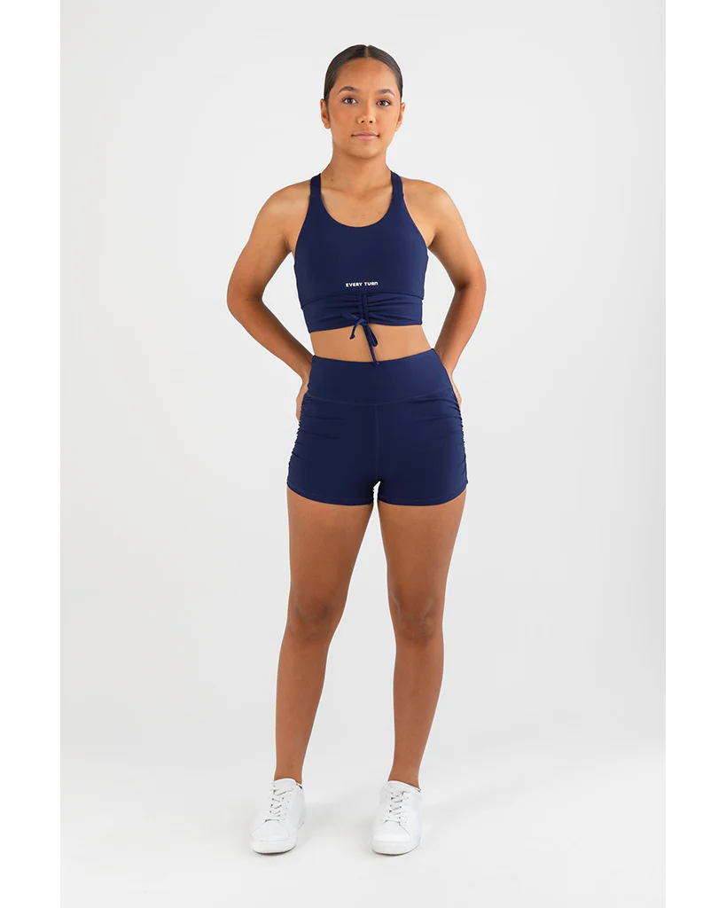 Every Turn Breathe Deeply Short - Girls - Navy