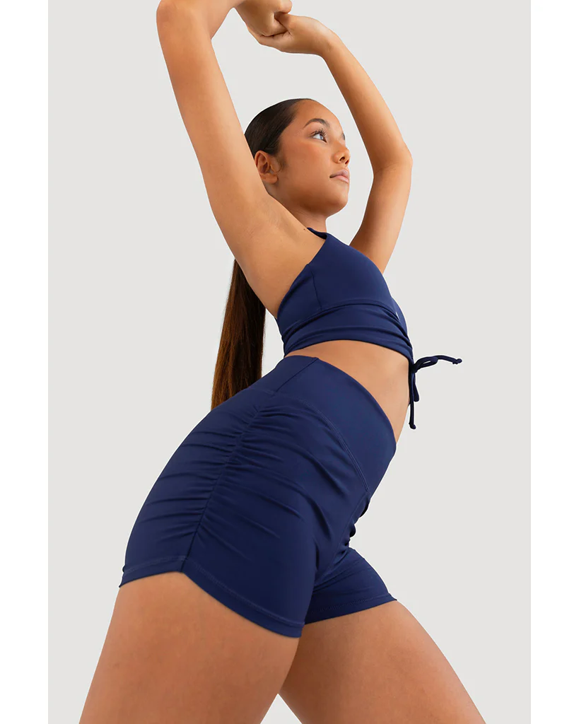 Every Turn Breathe Deeply Short - Girls - Navy - Image 3