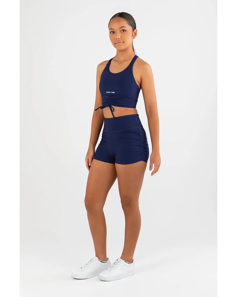 Every Turn Breathe Deeply Short - Girls - Navy - Image 4