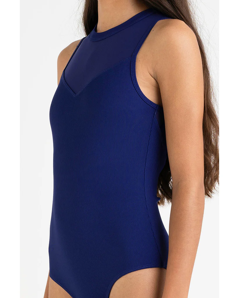 Every Turn Gwen Mesh Front Strappy Back Tank Leotard - Girls - Image 6