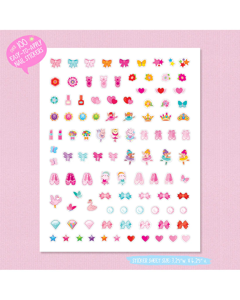Girl Nation Cutie Chic Nail Stickers - Pretty Ballerinas - Image 2