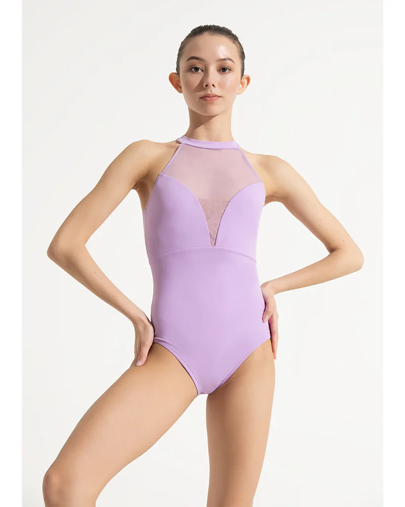 Grishko Promise High Neck Sweetheart Mesh Mock Halter Leotard - DA3042MPN Womens - Image 2