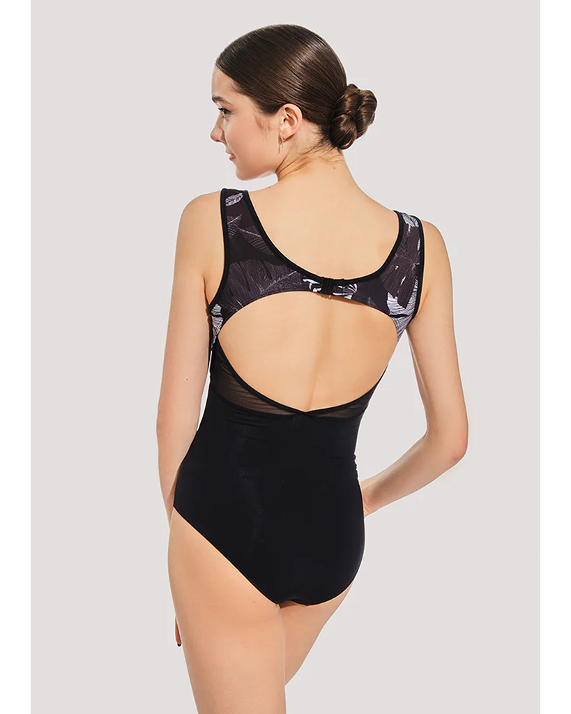 Grishko Ravette Scoop Neck Open Back Mesh Tank Leotard - DAD4029MP Girls - Image 2