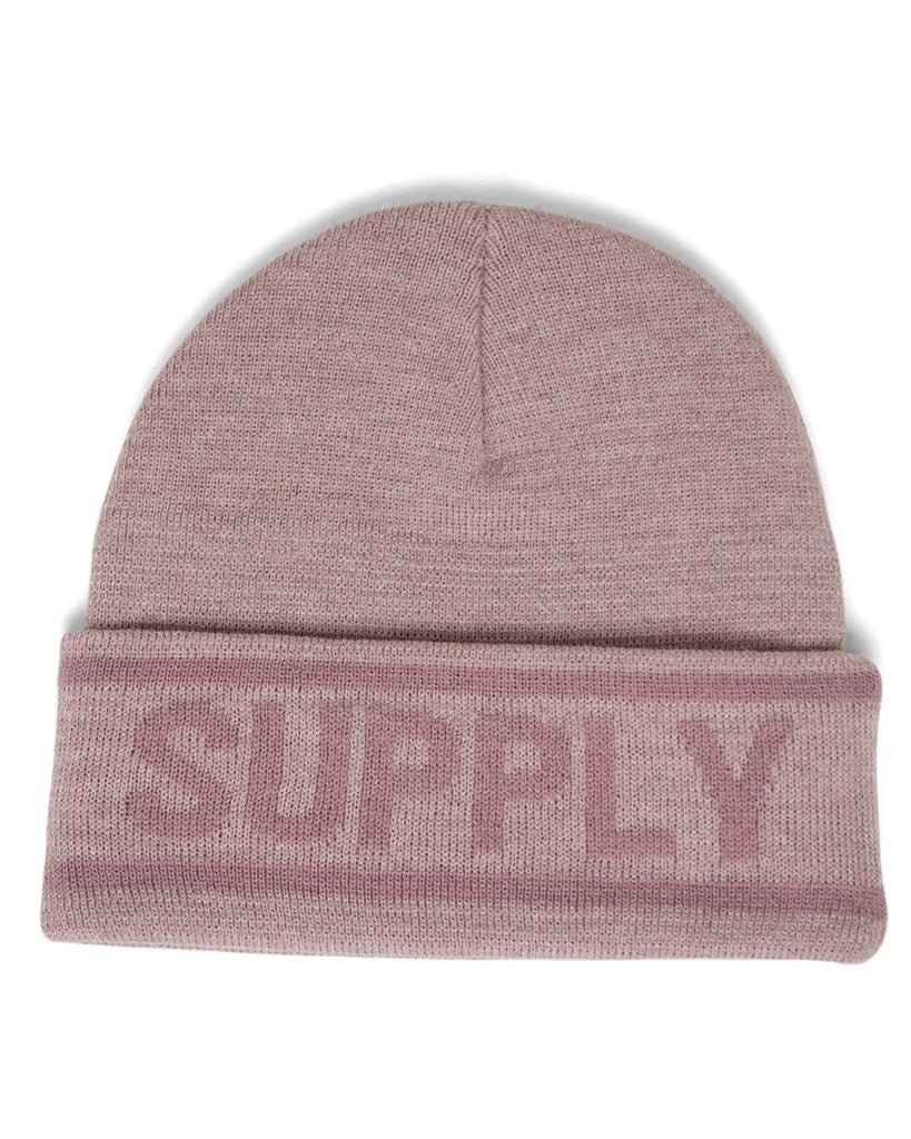 Herschel Supply Co Elmer Herschel Logo Beanie - Heather Ash Rose / Ash Rose - Image 2