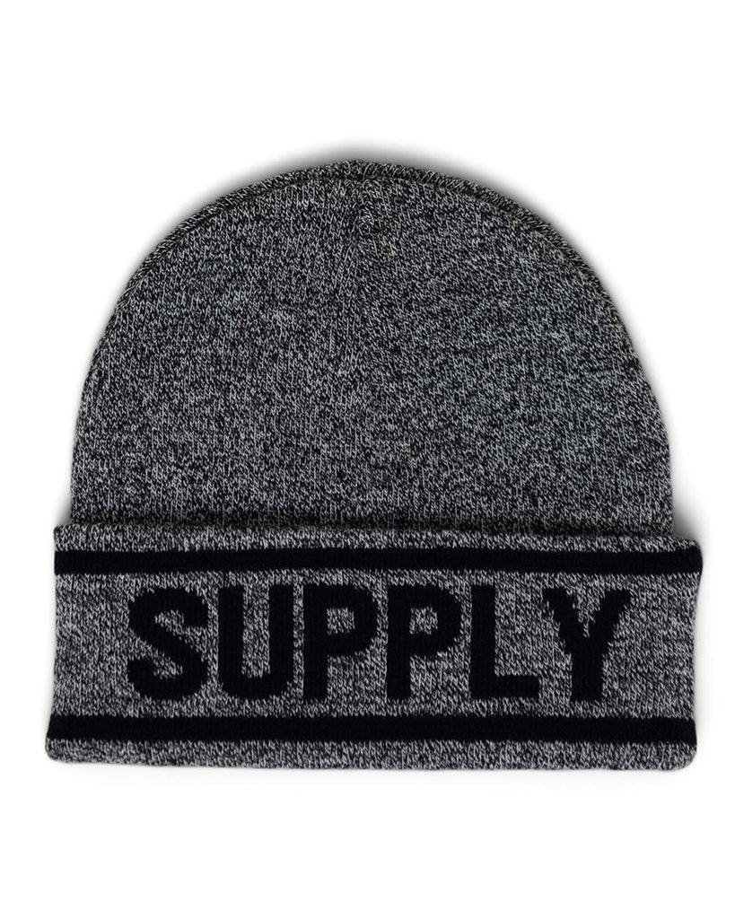 Herschel Supply Co Elmer Herschel Logo Beanie - Heather Black / Black - Image 2