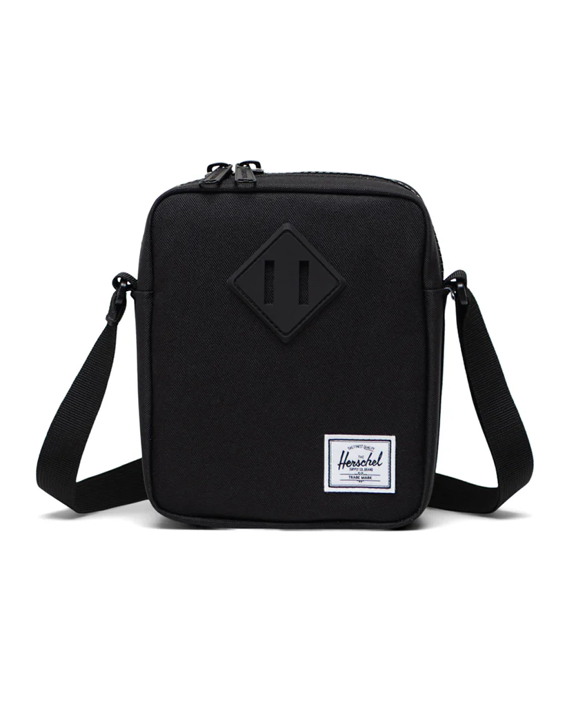 Herschel Supply Co Heritage Crossbody Strap Bag - Black Tonal