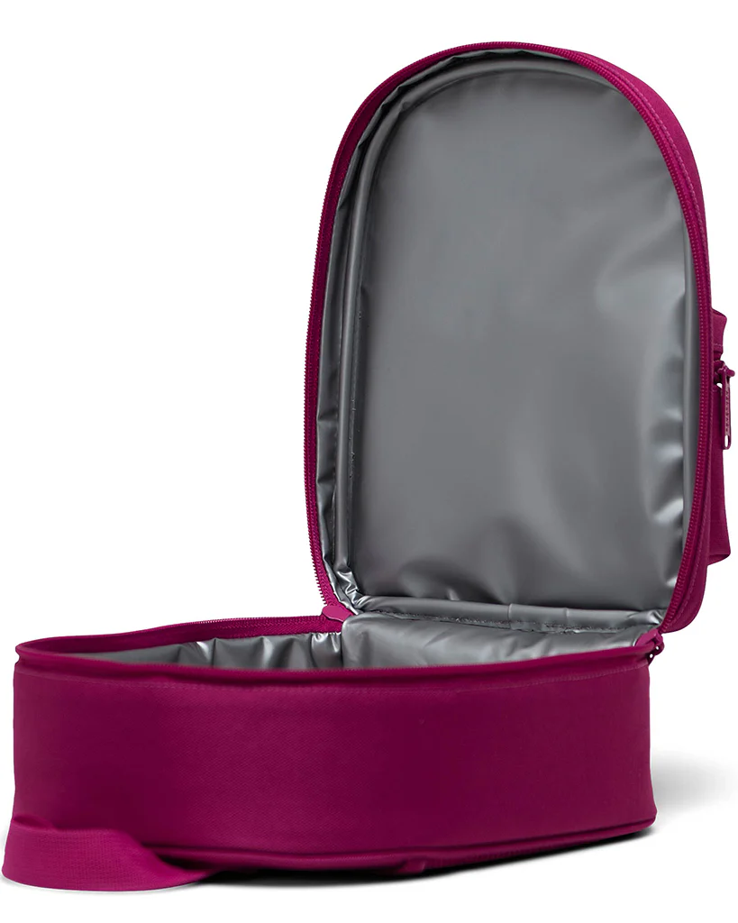 Herschel Supply Co Heritage Lunch Bag - Festival Fuschia / Saddle Brown - Image 4