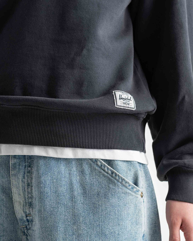 Herschel Supply Co Pigment Dye Classic Crew Sweatshirt - Womens - Black - Image 4