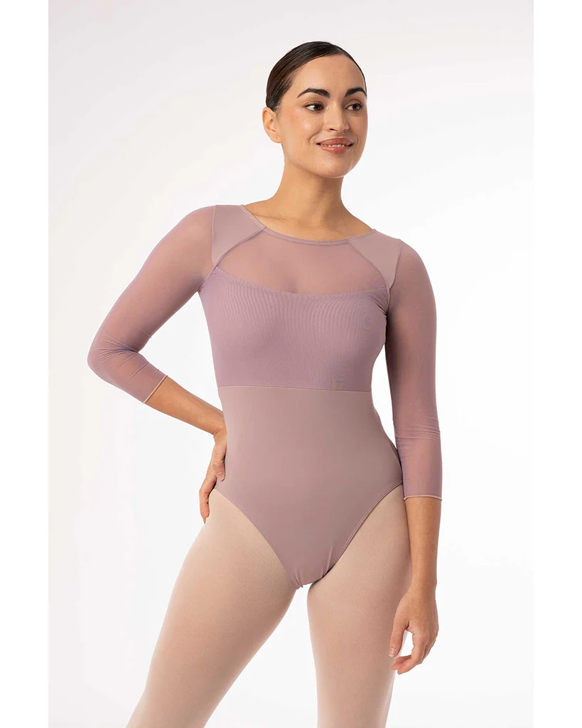 Intermezzo Fiona Eclipse Mesh Open Back 3/4 Sleeve Leotard - 31703 Womens - Image 3