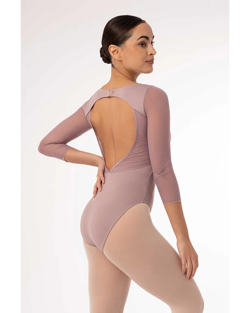 Intermezzo Fiona Eclipse Mesh Open Back 3/4 Sleeve Leotard - 31703 Womens - Image 4