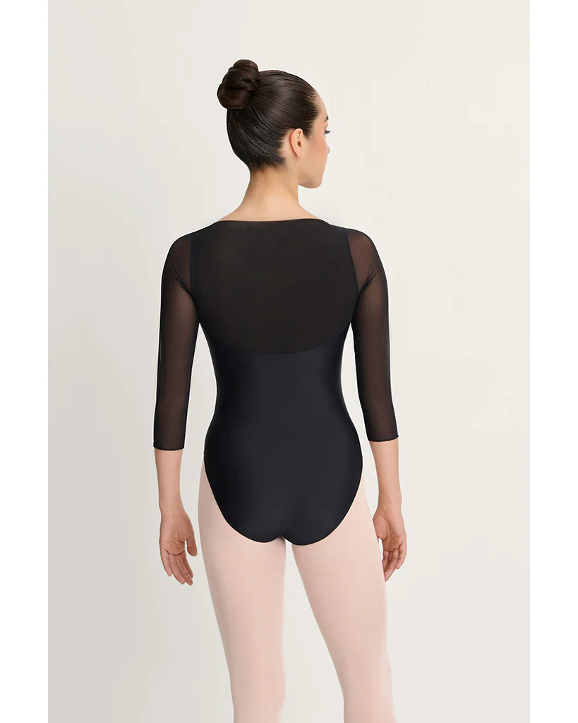 Intermezzo Gaelle Boat Neck Double Layer Tulle 3/4 Sleeve Leotard - 31712 Womens - Image 2