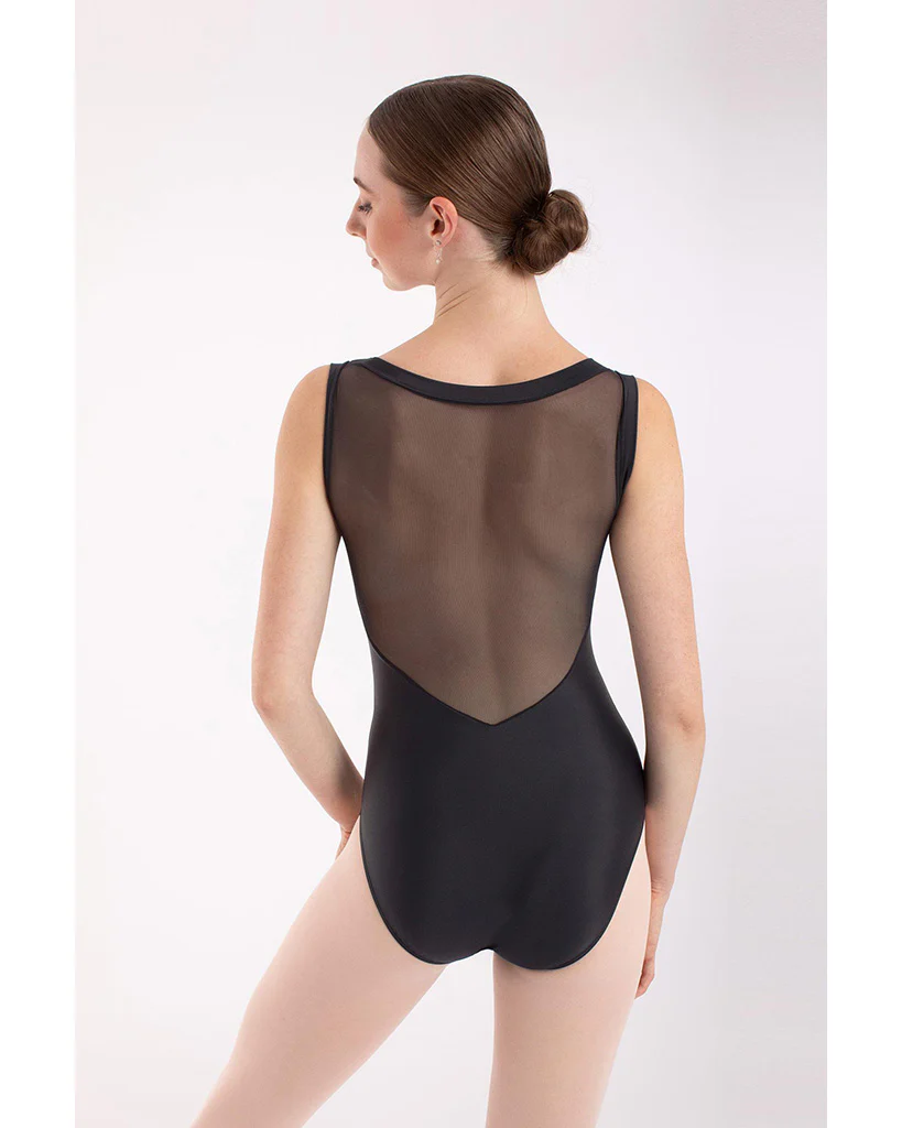 Intermezzo Pure Nature Recycled Collection Demi Boat Neck Mesh Back Sleeveless Leotard - 31674 Womens - Image 2