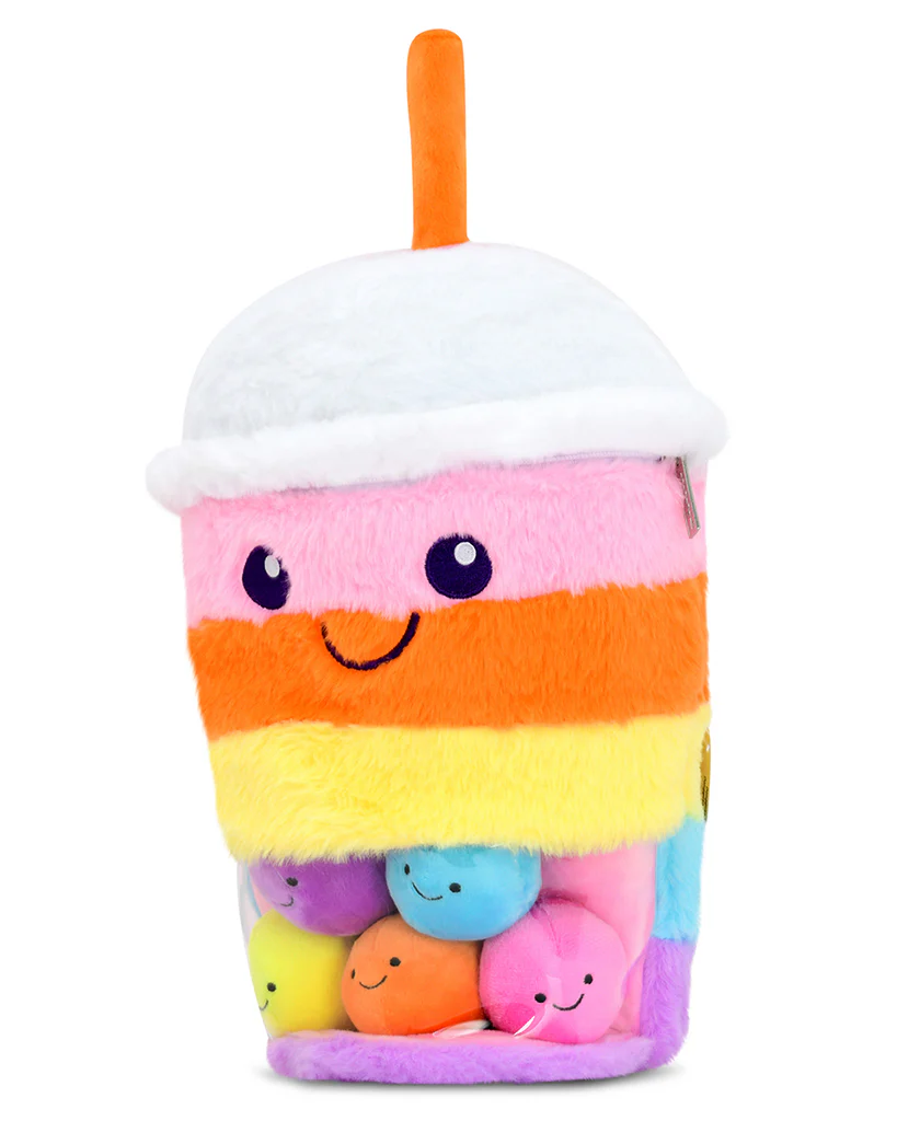 iscream Rainboba Tea Fur Pillow - 7804184 - Image 2