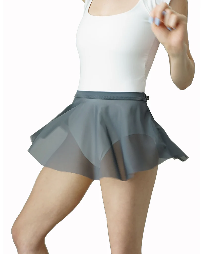 Jule Dancewear Meshie Mesh Pull On Skirt - Womens - Charcoal - Image 3