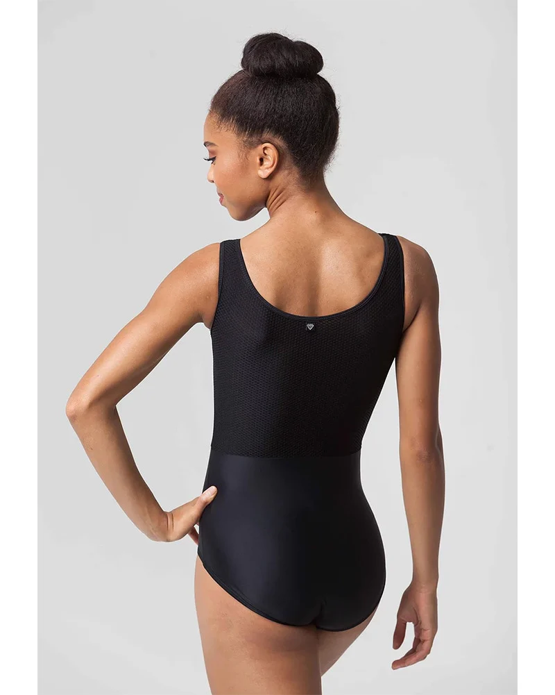 Jule Dancewear Royalette Pop Mesh Contrast Tank Leotard - Womens - Black - Image 2