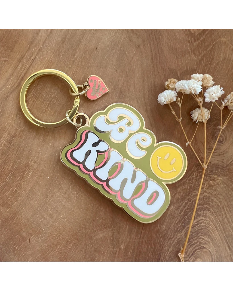 Kindness is Magic Be Kind Smiley Keychain - Image 2