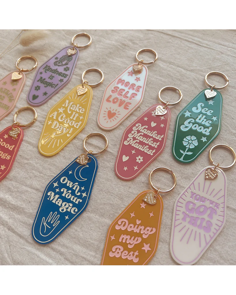 Kindness is Magic Inspirational Motel Keychain - Doing My Best - Image 3