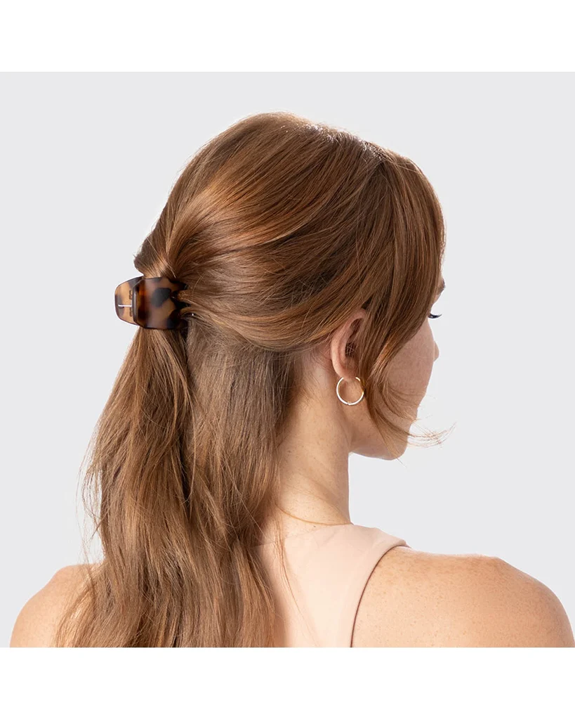 Kitsch Eco-Friendly Medium Claw Clip 2pc Set - Black & Tort - Image 3