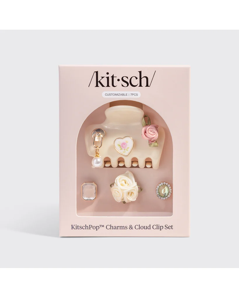 Kitsch Kitschpop™️ Cloud Clip 7pc Set - Vintage Pearlized Cream