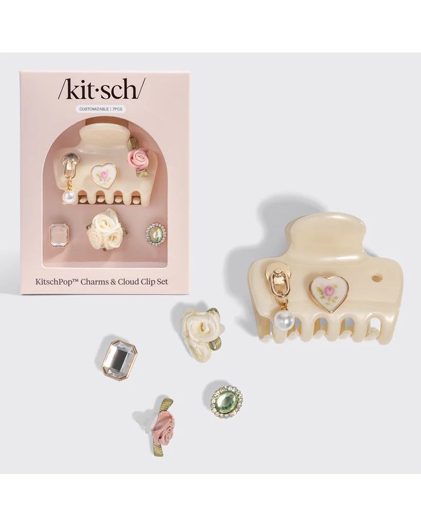 Kitsch Kitschpop™️ Cloud Clip 7pc Set - Vintage Pearlized Cream - Image 13