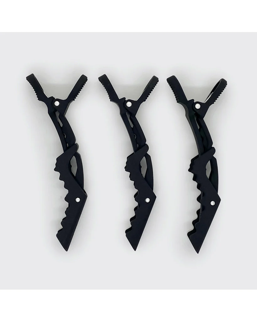 Kitsch No Slip Crocodile Clip 3pc - Black - Image 2