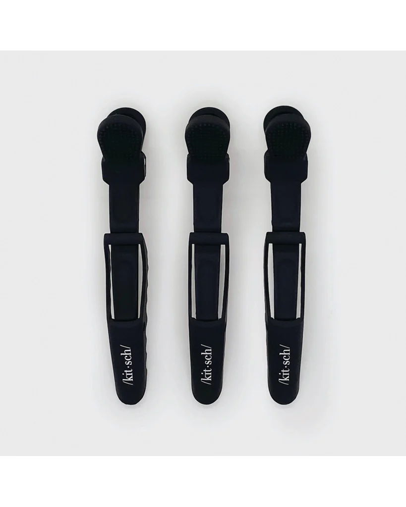 Kitsch No Slip Crocodile Clip 3pc - Black - Image 4
