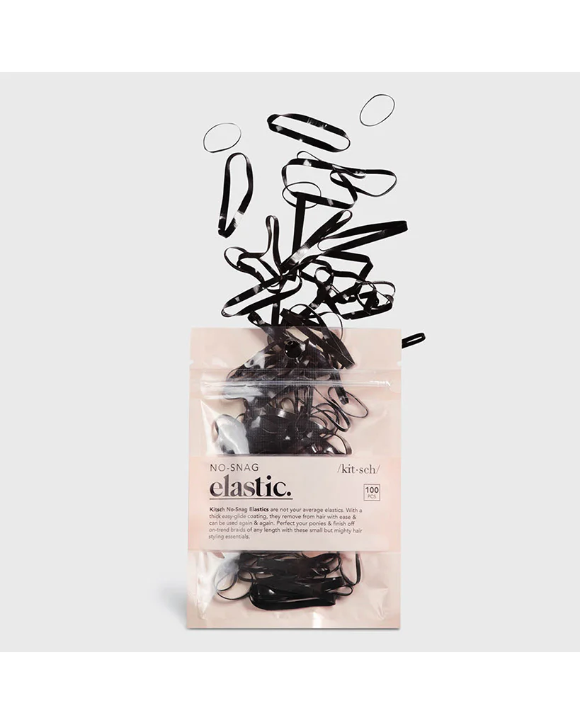 Kitsch NO-Snag Elastic 100pc - Black - Image 2