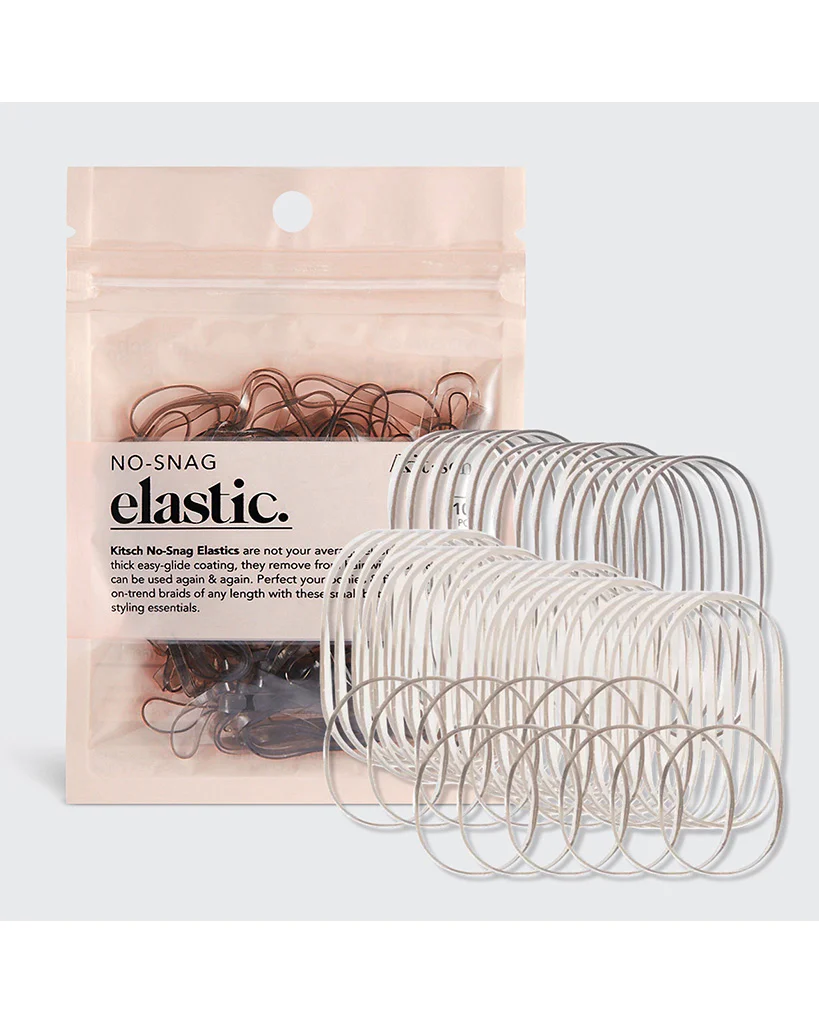 Kitsch NO-Snag Elastic 100pc - Brown - Image 4