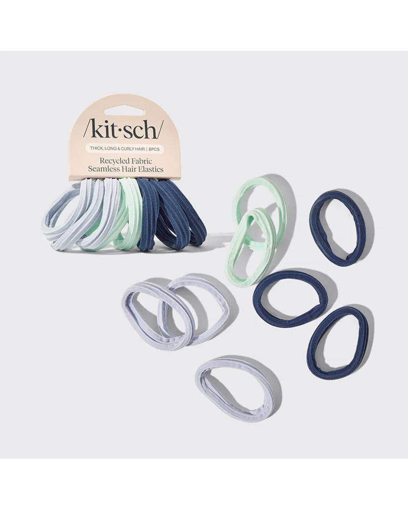 Kitsch Recycled Seamless Hair Elastics 8pc Set - Image 8