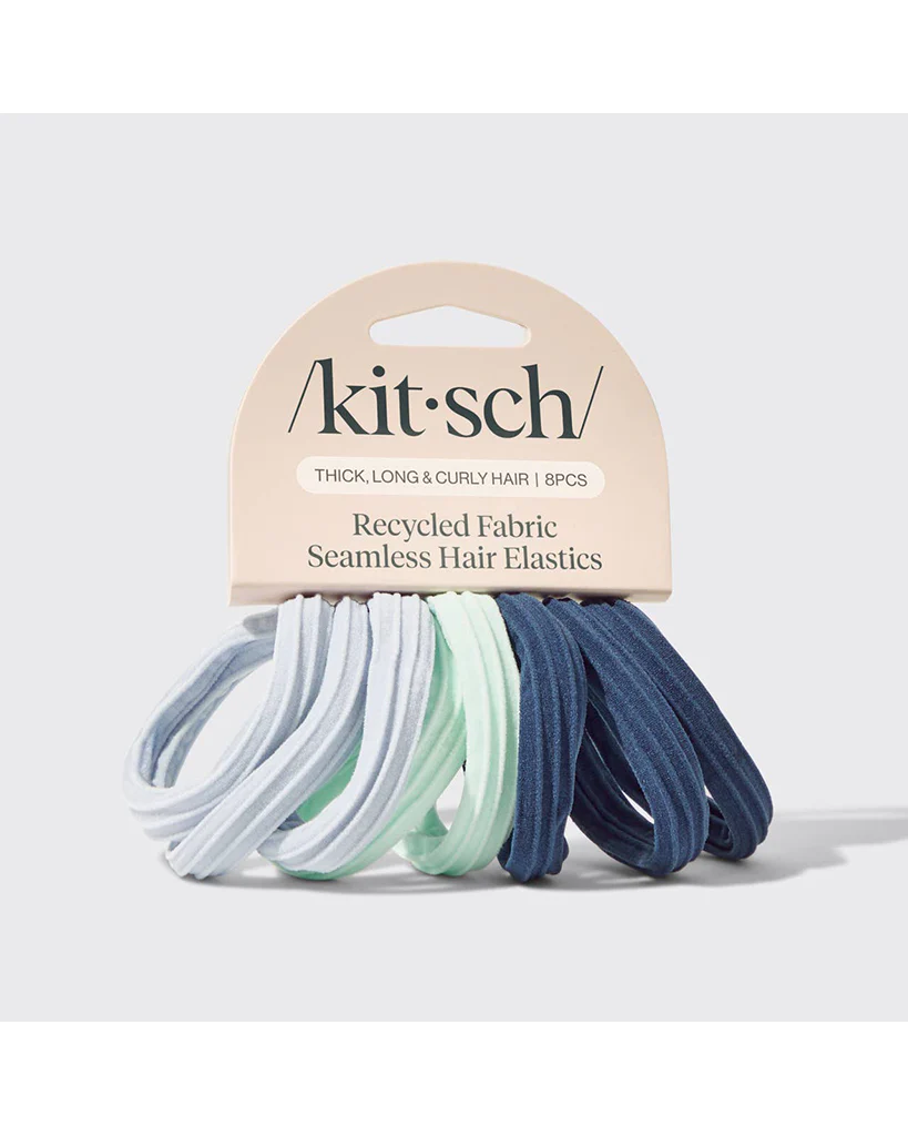 Kitsch Recycled Seamless Hair Elastics 8pc Set - Image 9