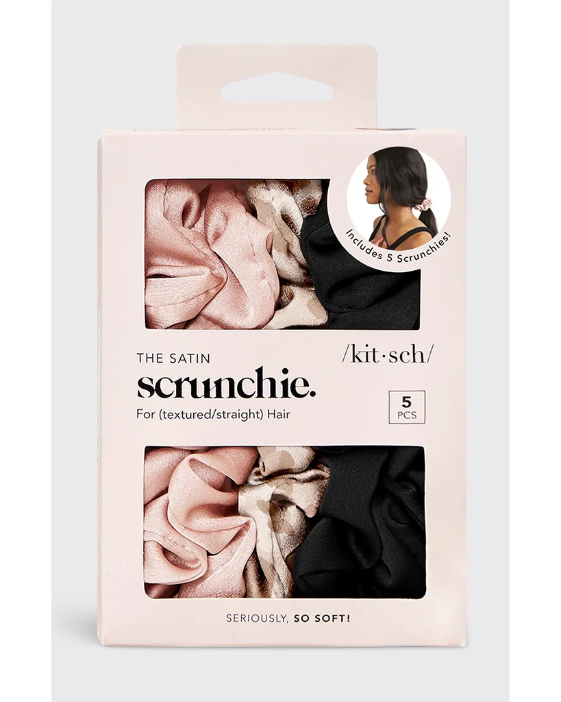 Kitsch Satin Sleep Scrunchies 5pc - Image 10