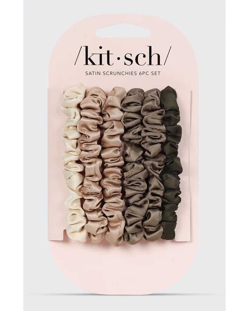 Kitsch Ultra Petite Satin Scrunchies 6pc - Image 2