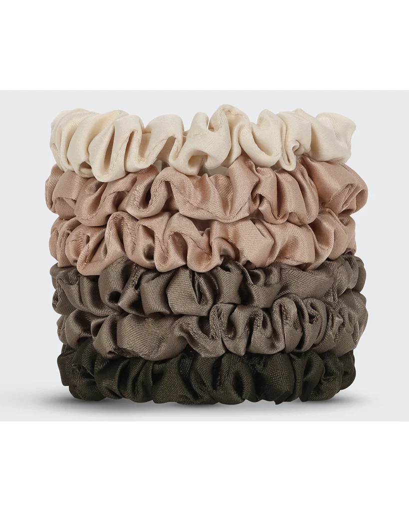 Kitsch Ultra Petite Satin Scrunchies 6pc - Image 4