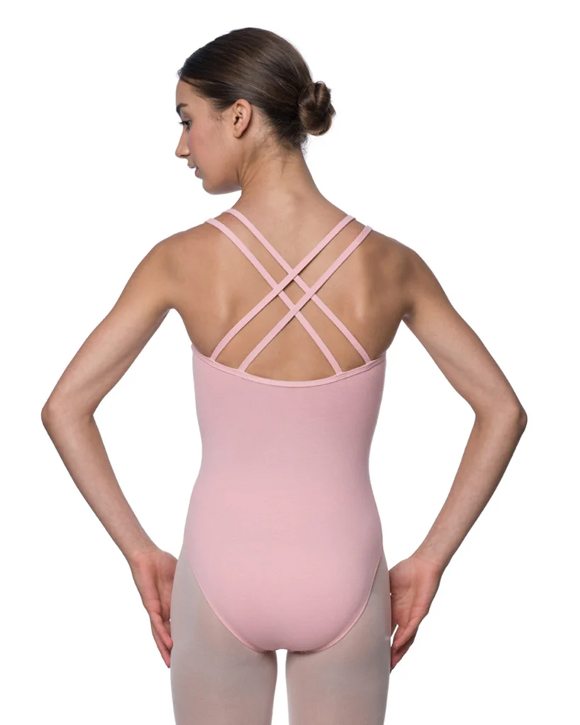 Lulli Dancewear Yvette Double Strap Criss Cross Back Camisole Leotard - LUB206 Womens - Image 3