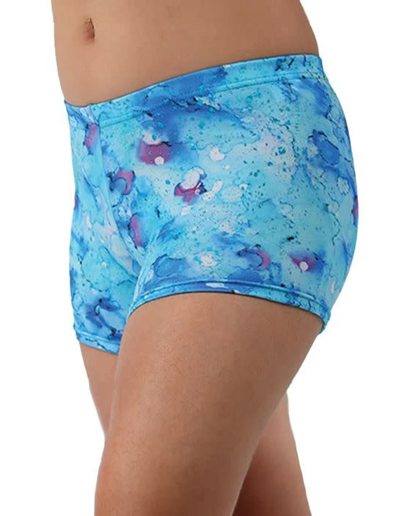 Mondor Abstract Print Gymnastic Shorts - 27825 Girls