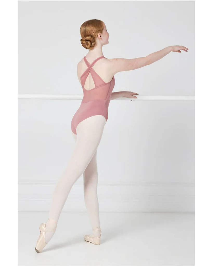 Mondor Amélie Pinch Front Mesh Cross Back Integrated Bra Tank Leotard - 1708 Womens - Image 7