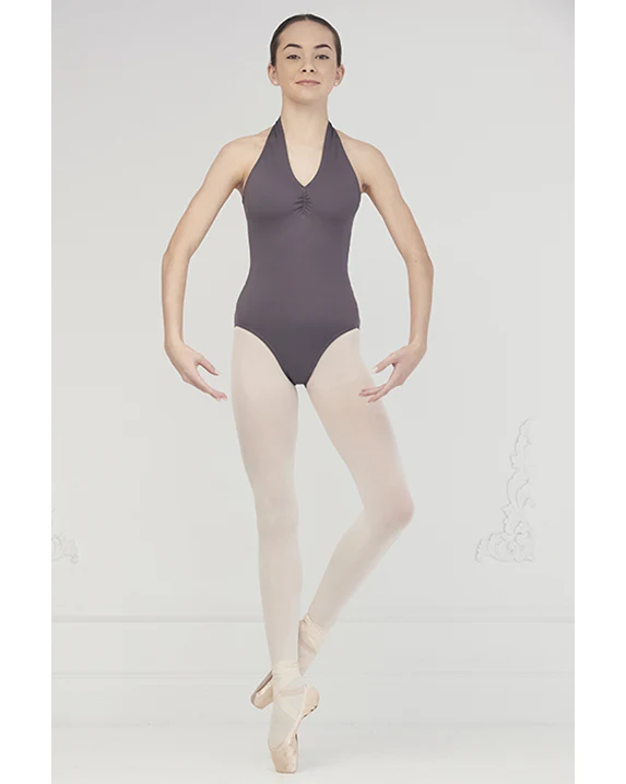 Mondor Eco Collection Pinch Front Halter Leotard - 1442 Womens