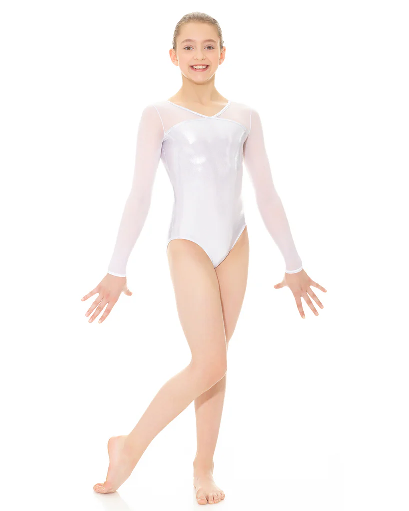 Mondor Metallic Mesh Long Sleeve Gymnastics Leotard - 17890 Womens - Image 3
