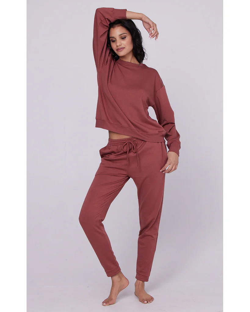 Onzie Cozy Sweatpants - 2298 - Womens - Warm Pinecone Fleece - Image 3