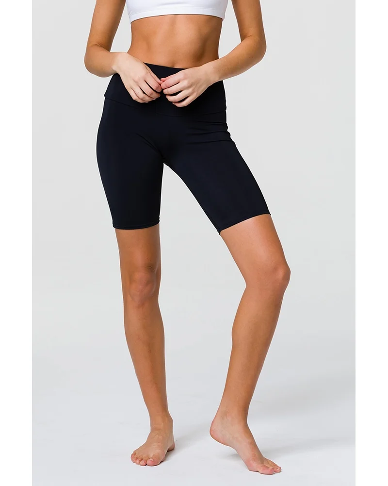 Onzie High Rise Bike Shorts - 2225 Womens - Black - Image 4