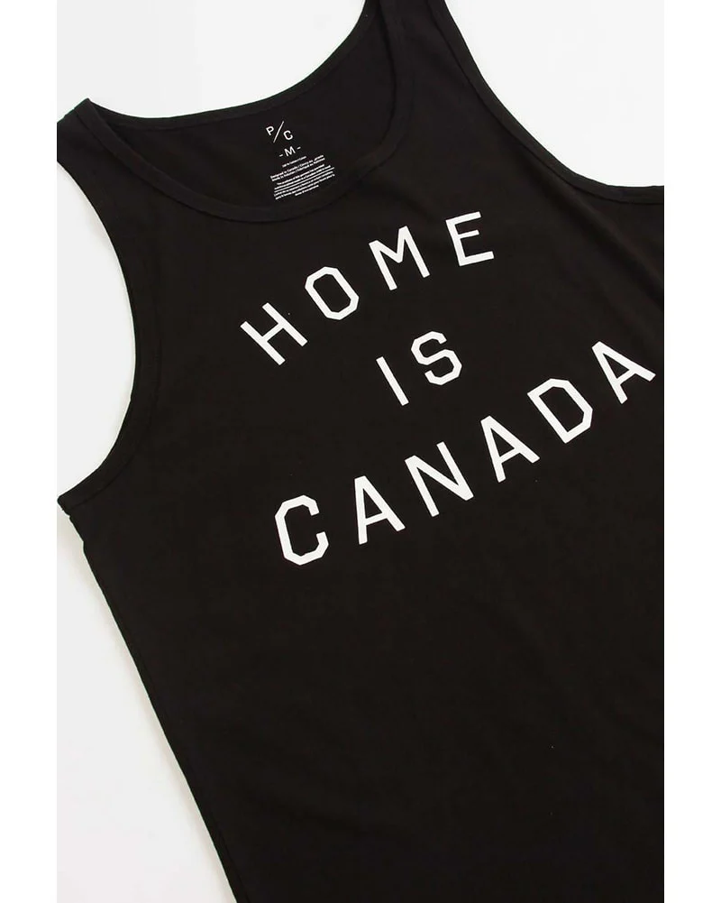 Peace Collective Home Is Canada Tank Top - Womens/Mens - Black - Image 2