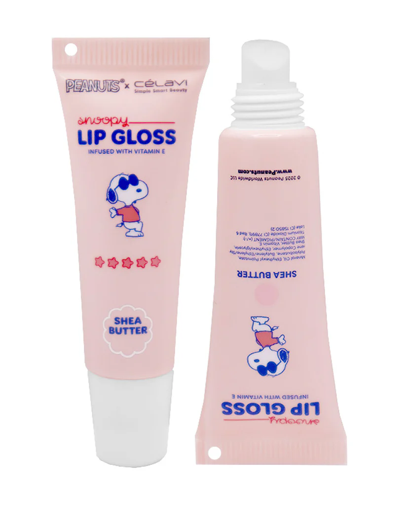 Pineapple Beauty Celavi Shea Butter Snoopy Lip Gloss with Keychain - Image 2