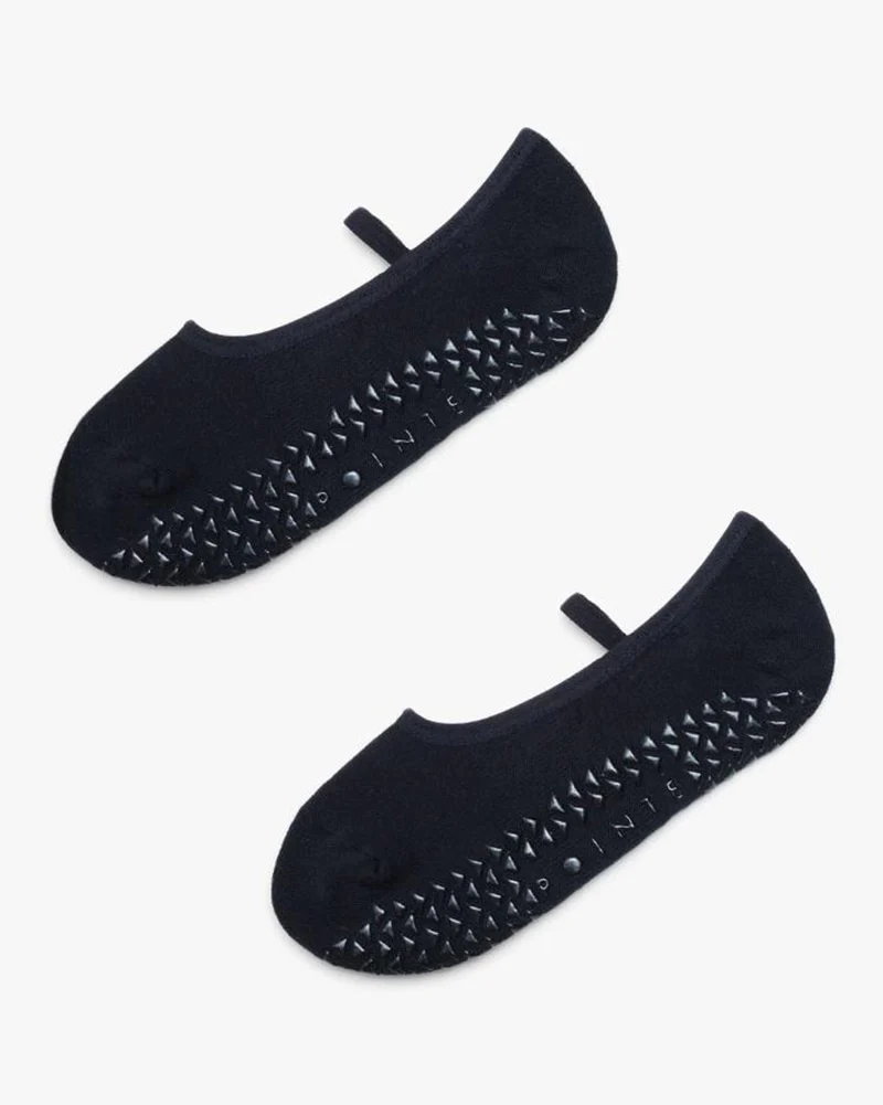 Pointe Studio Karina Grip Strap Sock - Womens - Black - Image 3