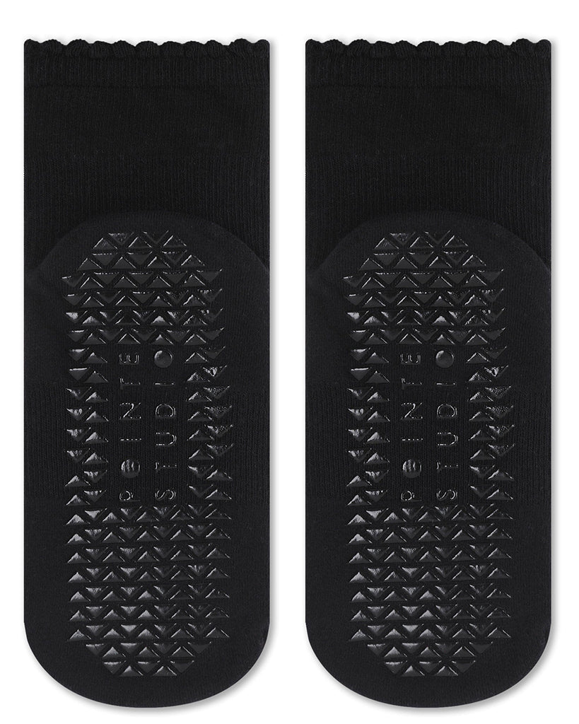 Pointe Studio Love Ankle Grip Sock - Womens - Black - Image 4