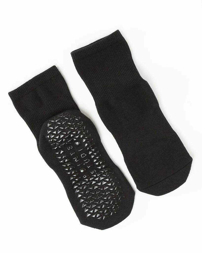 Pointe Studio Union Ankle Grip Sock - Womens - Black - Image 4